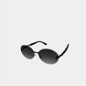 نظارة شمسية فندي نسائية (نسخة فئة أولى) - تصميم دائري بدون إطار | أذرع بشعار الماركة